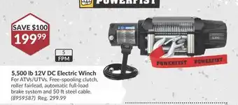 Princess Auto 5,500 lb 12V DC Electric Winch offer