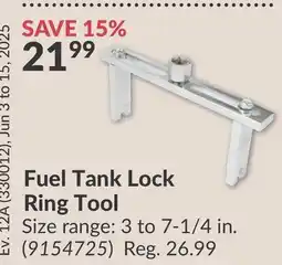 Princess Auto Fuel Tank Lock Ring Tool offer
