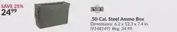 Princess Auto 50-Cal. Steel Ammo Box offer