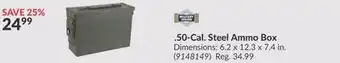 Princess Auto 50-Cal. Steel Ammo Box offer