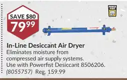 Princess Auto In-Line Desiccant Air Dryer offer