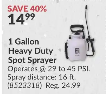 Princess Auto 1 Gallon Heavy Duty Spot Sprayer offer