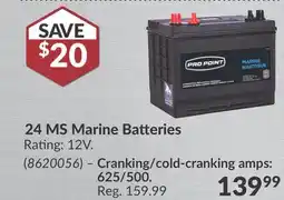 Princess Auto 24 MS Marine Batteries offer