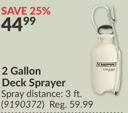 Princess Auto 2 Gallon Deck Sprayer offer
