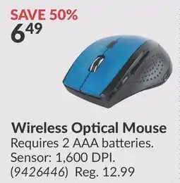 Princess Auto Wireless Optical Mouse offer