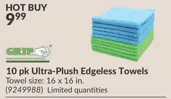 Princess Auto 10 pk Ultra-Plush Edgeless Towels offer