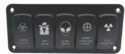 Princess Auto 5-Gang LED Truck Rocker Switches offer