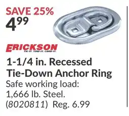 Princess Auto 1-1/4 in. Recessed Tie-Down Anchor Ring offer