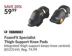 Princess Auto FoamFit Specialist Thigh-Support Knee Pads offer