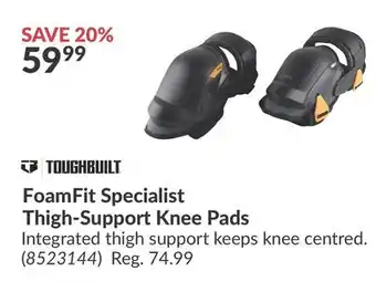 Princess Auto FoamFit Specialist Thigh-Support Knee Pads offer