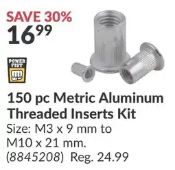 Princess Auto 150 pc Metric Aluminum Threaded Inserts offer