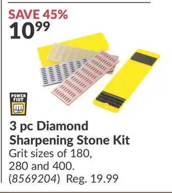Princess Auto 3 pc Diamond Sharpening Stone Kit Grit offer