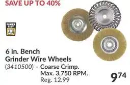 Princess Auto 6 in. Bench Grinder Wire Wheels offer
