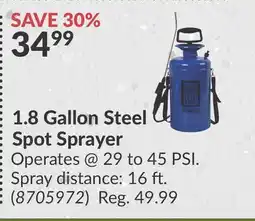 Princess Auto 1.8 Gallon Steel Spot Sprayer offer