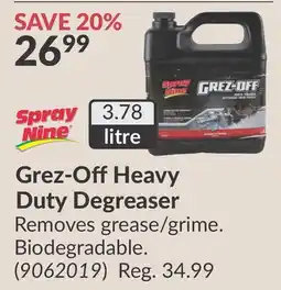 Princess Auto Grez-Off Heavy Duty Degreaser offer