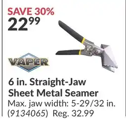Princess Auto 6 in. Straight-Jaw Sheet Metal Seamer offer