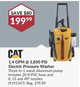 Princess Auto 1.4 GPM@1, 850 PSI Electric Pressure Washer offer
