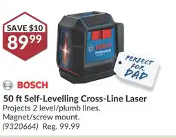 Princess Auto 50 ft Self-Levelling Cross-Line Laser offer