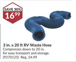 Princess Auto 3 in. x 20 ft RV Waste Hose offer