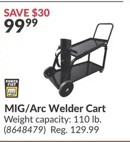 Princess Auto MIG/Arc Welder Cart offer