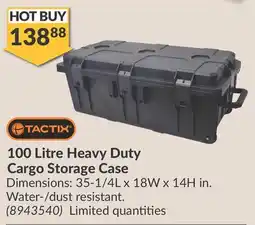 Princess Auto 100 Litre Heavy Duty Cargo Storage Case offer
