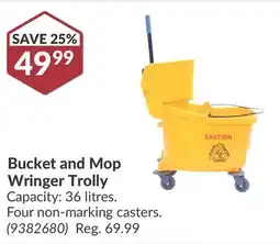 Princess Auto Bucket and Mop Wringer Trolly offer