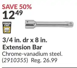 Princess Auto 3 4 in. dr x 8 in. Extension Bar offer