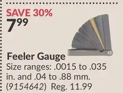 Princess Auto Feeler Gauge offer