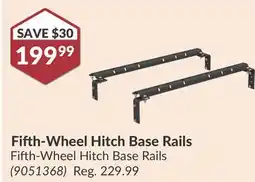 Princess Auto Fifth-Wheel Hitch Base Rails offer