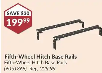 Princess Auto Fifth-Wheel Hitch Base Rails offer