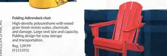 Princess Auto Adirondack chair offer
