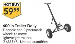 Princess Auto 600 lb Trailer Dolly offer