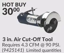 Princess Auto 3 in. Air Cut-Off Tool offer