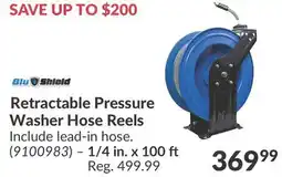 Princess Auto Retractable Pressure Washer Hose Reels offer
