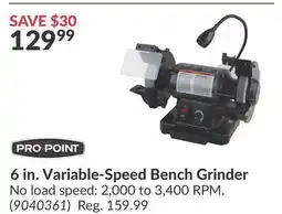 Princess Auto 6 in. Variable-Speed Bench Grinder offer