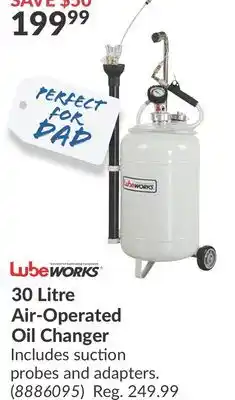 Princess Auto 30 Litre Air-Operated Oil Changer offer