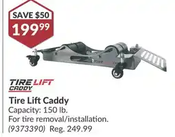 Princess Auto Tire Lift Caddy offer