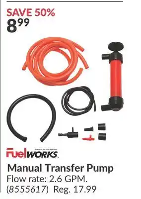 Princess Auto Manual Transfer Pump offer
