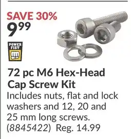 Princess Auto 72 pc M6 Hex-Head Cap Screw Kit offer