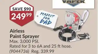 Princess Auto Airless Paint Sprayer offer