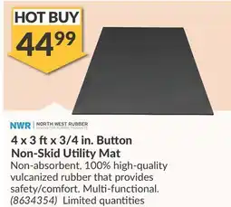 Princess Auto 4 x 3 ftx 3/4 in. Button Non-Skid Utility Mat offer