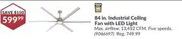 Princess Auto Industrial Ceiling Fan with LED Light offer