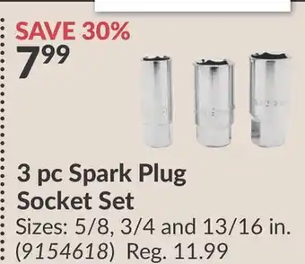 Princess Auto 3 pc Spark Plug Socket Set offer