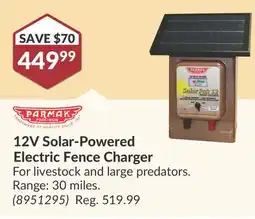 Princess Auto 12V Solar-Powered Electric Fence Charger offer