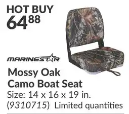 Princess Auto Mossy Oak Camo Boat Seat offer