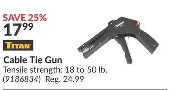 Princess Auto Cable Tie Gun offer