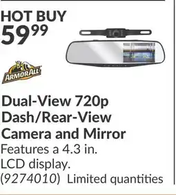 Princess Auto Dual-View 720p Dash/Rear-View Camera and Mirror offer