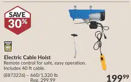 Princess Auto Electric Cable Hoist offer