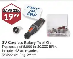 Princess Auto 8V Cordless Rotary Tool Kit offer