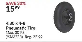 Princess Auto 4.80 x 4-8 Pneumatic Tire offer